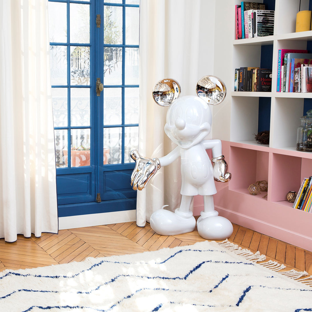 Mickey Welcome - Bicolore - White & Silver Large