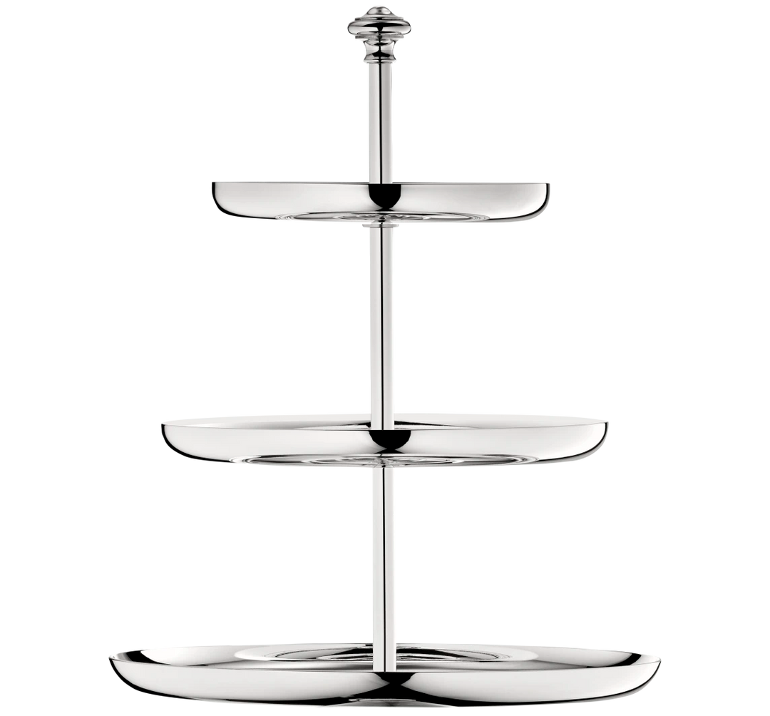 Albi - 3-Tier Dessert Stand - Silver Plated