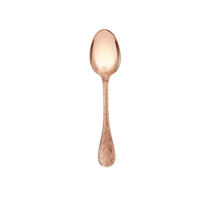 Jardin d'Eden - Dessert Spoon - Gilded Silver Plated - Pink Gold
