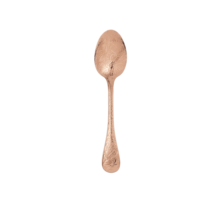 Jardin d'Eden - Dessert Spoon - Gilded Silver Plated - Pink Gold