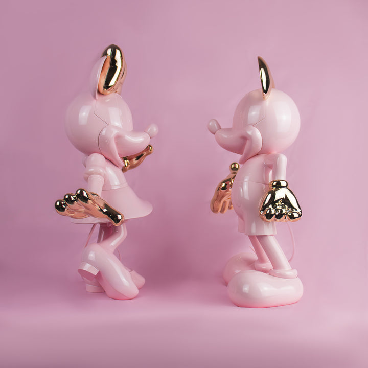 Mickey Welcome - Bicolore - Pink & Gold Small