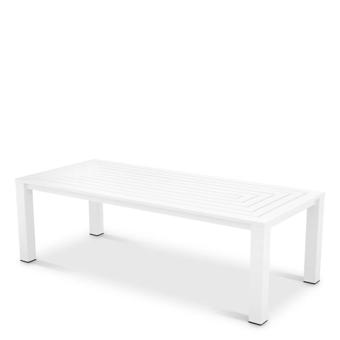 Outdoor Dining Table - Vistamar matte - White