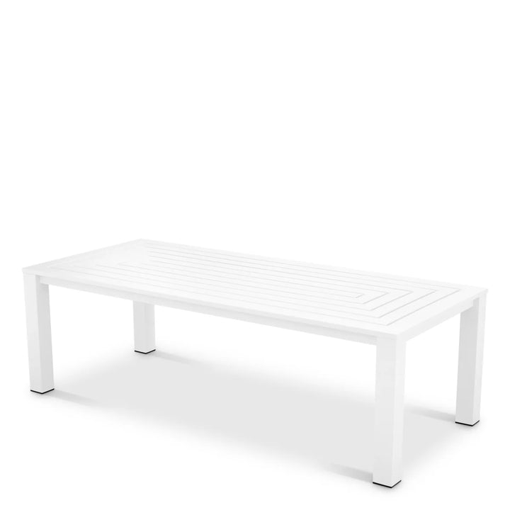 Outdoor Dining Table - Vistamar matte - White