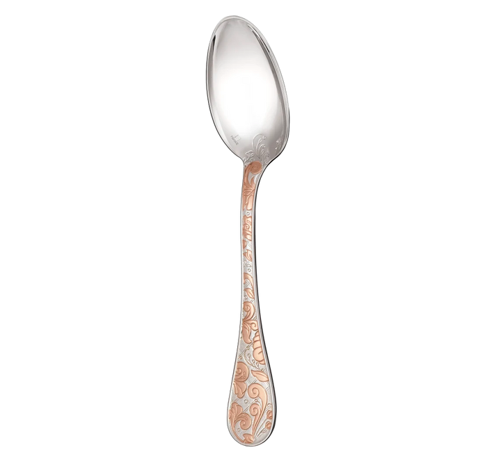 Jardin d'Eden - Table Spoon - Partially Gilded Silver Plated - Pink Gold