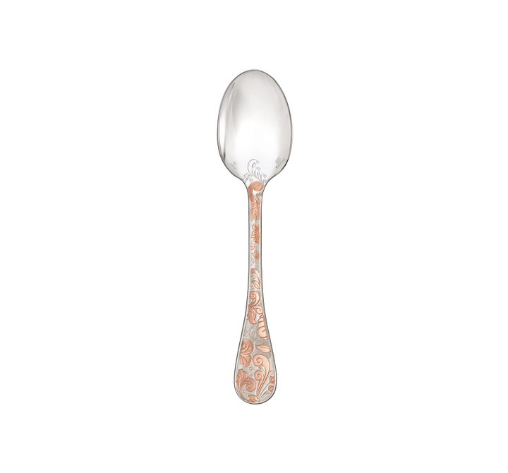 Jardin d'Eden - Dessert Spoon - Partially Gilded Silver Plated - Pink Gold