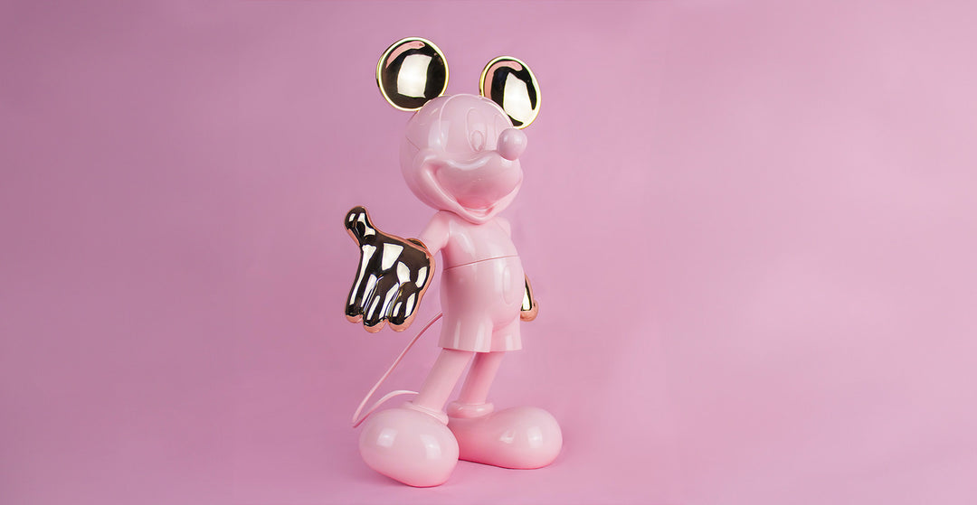 Mickey Welcome - Bicolore - Pink & Gold Small