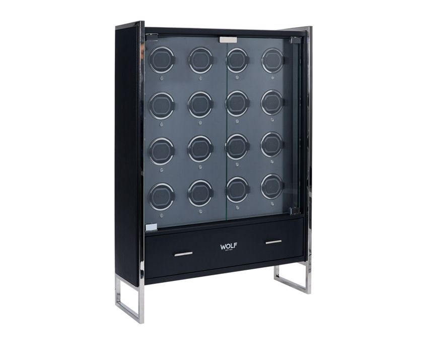 Watch Winder Cabinet - Viceroy 16 Piece - Black