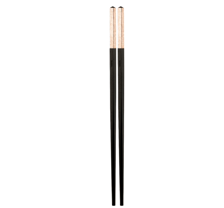 Jardin d'Eden - chinese chopsticks - Silver plated - Pink gold finish