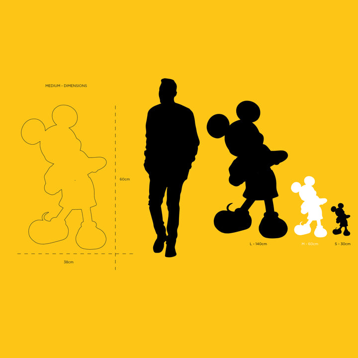 Mickey - With Love - Taupe & Gold Medium