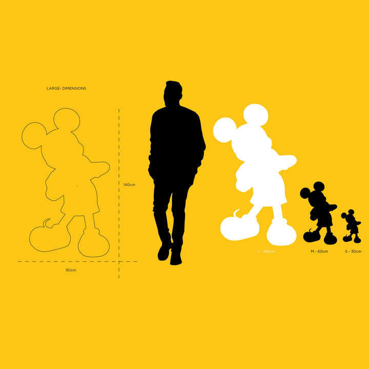 Mickey - With Love - Black & Gold Large