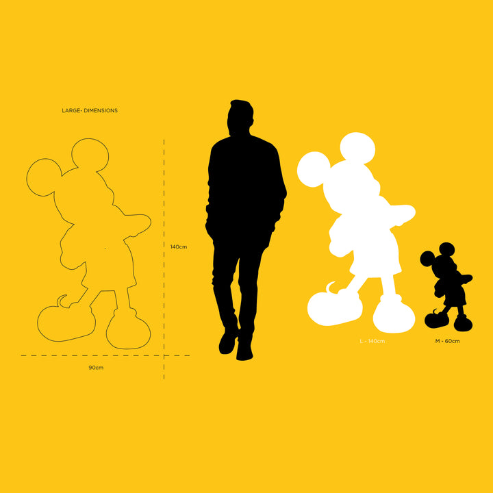 Mickey - With Love - Taupe & Gold - Large