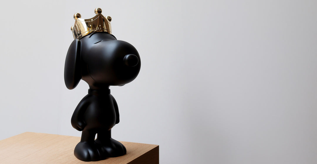 Snoopy - Crown Bicolor - Black & Gold Medium