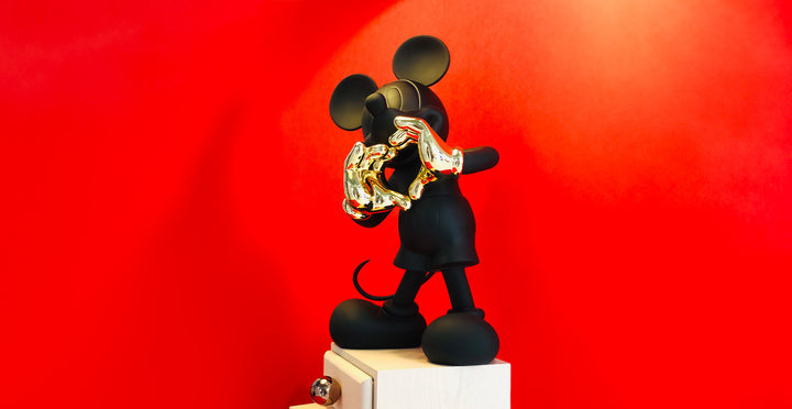 Mickey - With Love - Black & Gold Medium