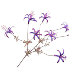 Lily Branch - Purple - 95cm