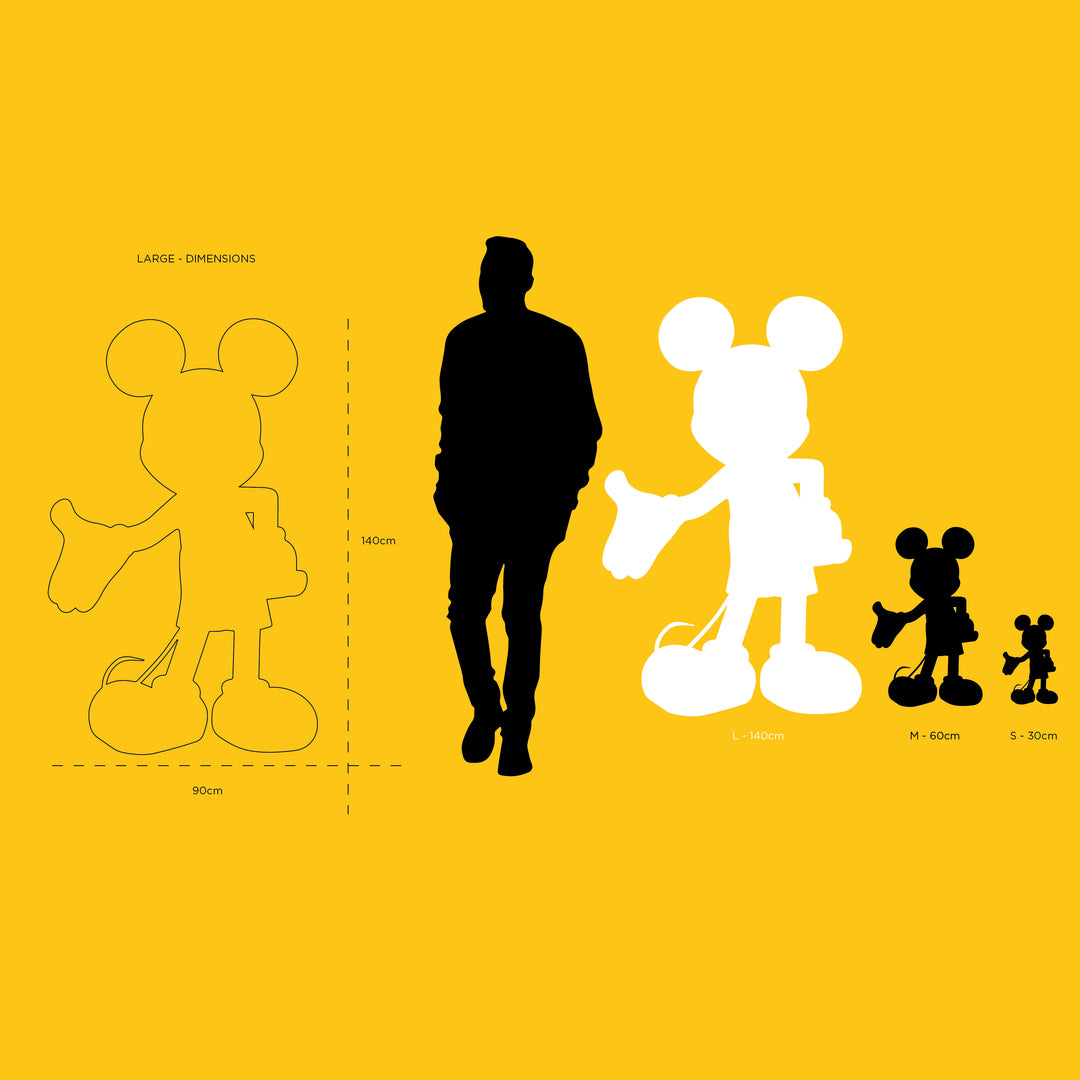 Mickey Welcome - Bicolore - White & Gold Large