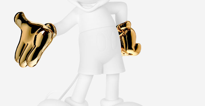Mickey Welcome - Bicolore - White & Gold Medium