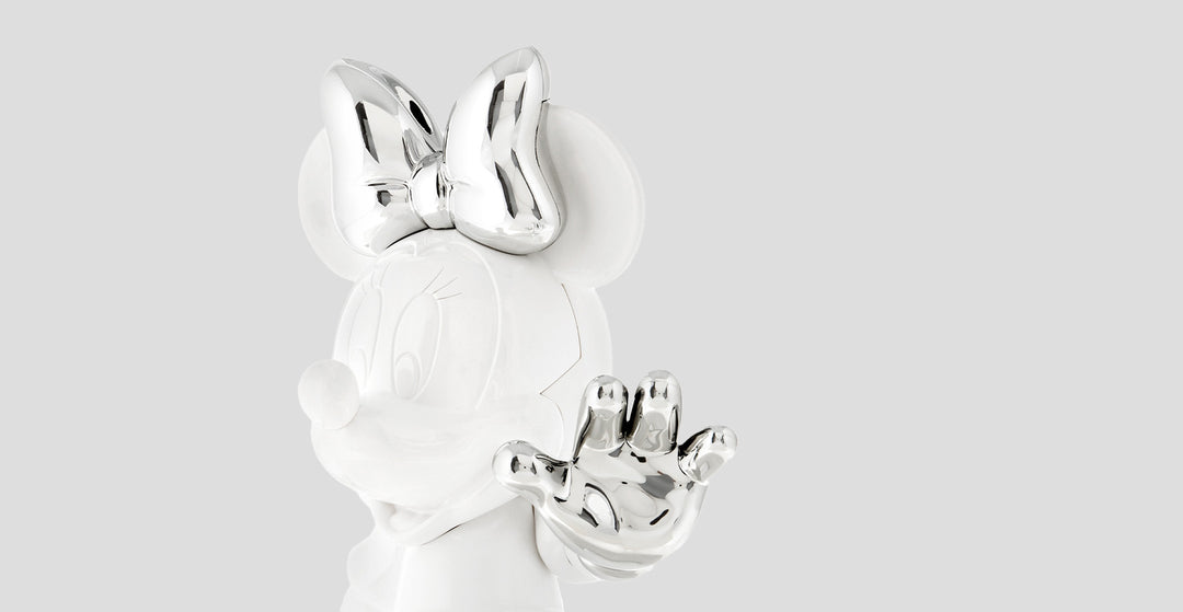 Minnie - Welcome Bicolor - White & Silver Large