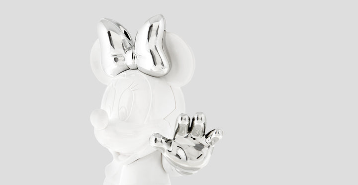 Minnie - Welcome Bicolor - White & Silver Large