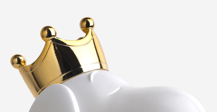 Snoopy - Crown Bicolor - White & Gold Medium
