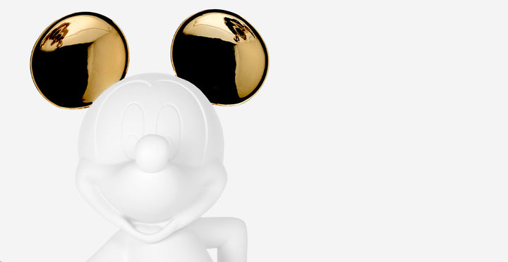 Mickey Welcome - Bicolore - White & Gold Large
