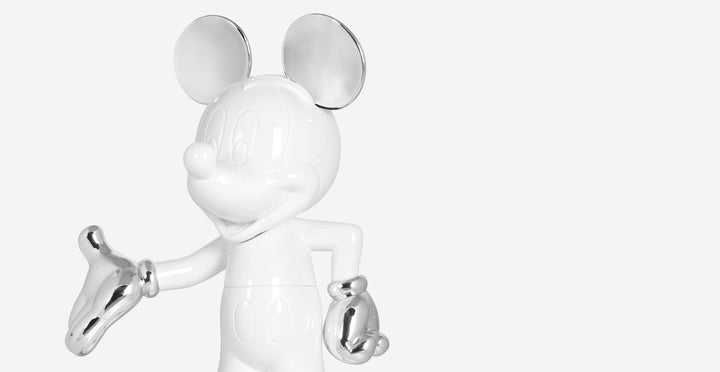 Mickey Welcome - Bicolore - White & Silver Medium