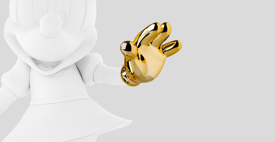 Minnie - Welcome Bicolor - White & Gold Small