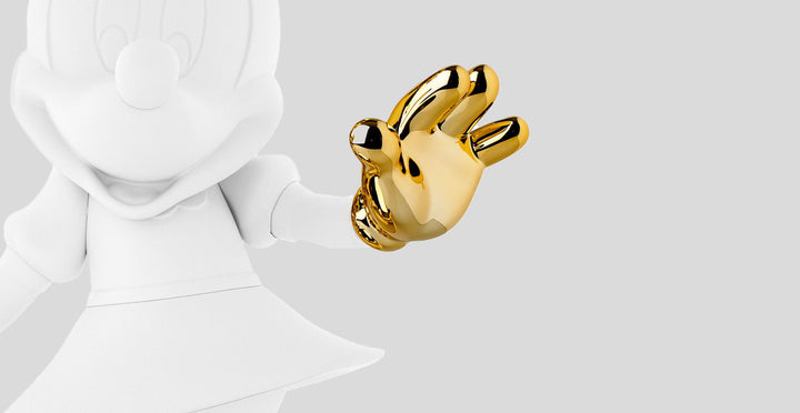 Minnie - Welcome Bicolor - White & Gold Small