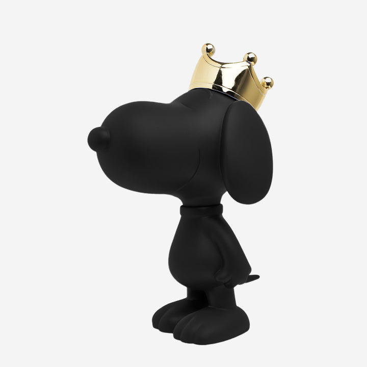 Snoopy - Crown Bicolor - Black & Gold Large