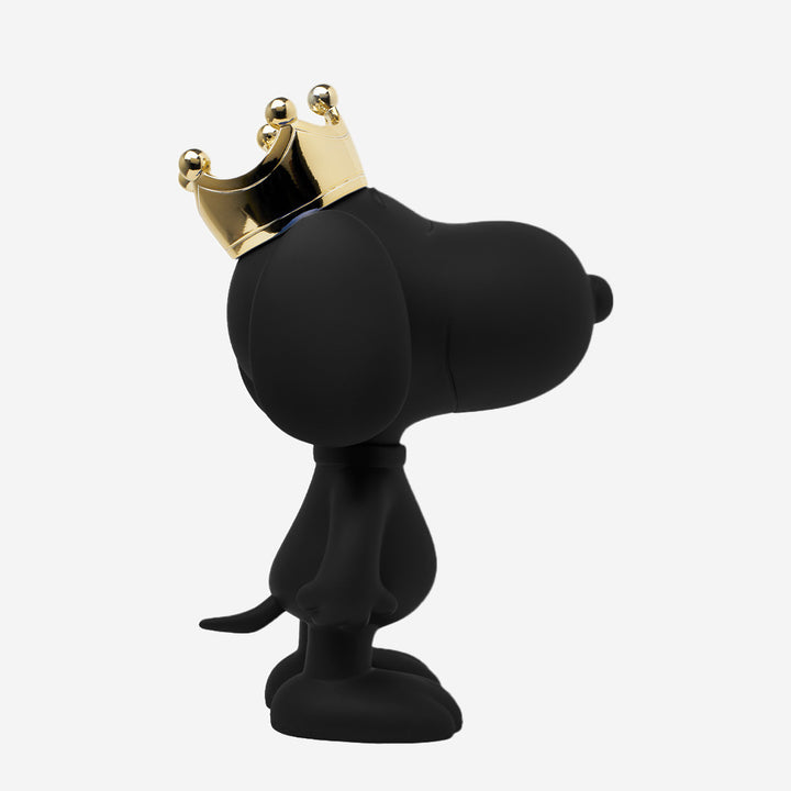 Snoopy - Crown Bicolor - Black & Gold Large