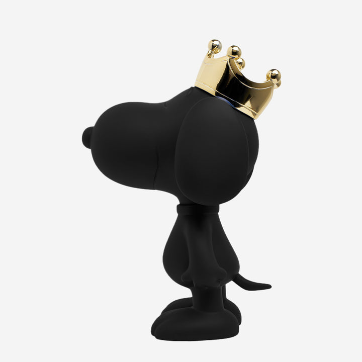 Snoopy - Crown Bicolor - Black & Gold Large