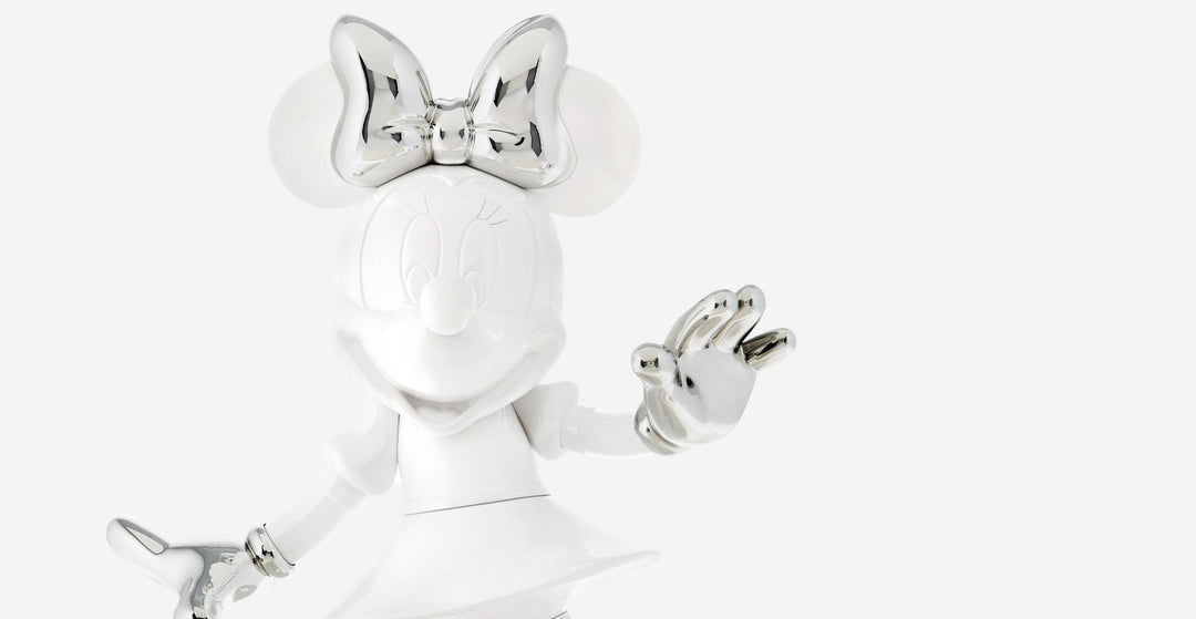 Minnie - Welcome Bicolor - White & Silver Large