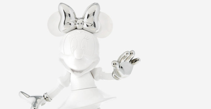Minnie - Welcome Bicolor - White & Silver Large