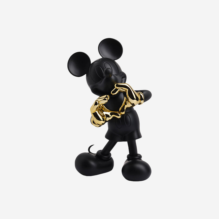 Mickey - With Love - Black & Gold Medium