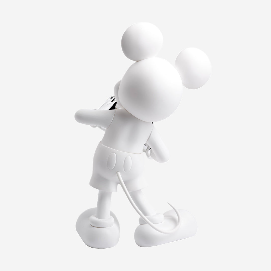 Mickey - With Love - White & Silver Large