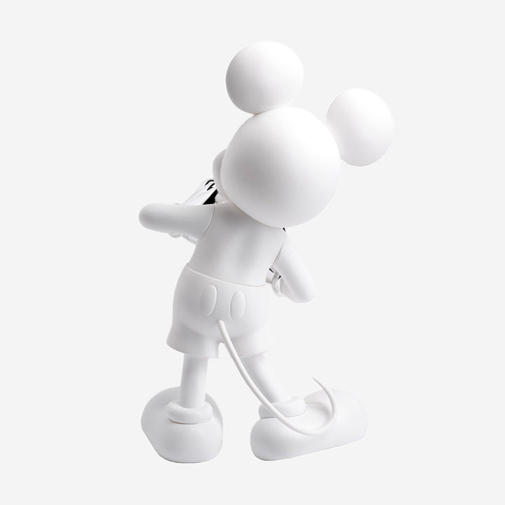 Mickey - With Love - White & Silver Large