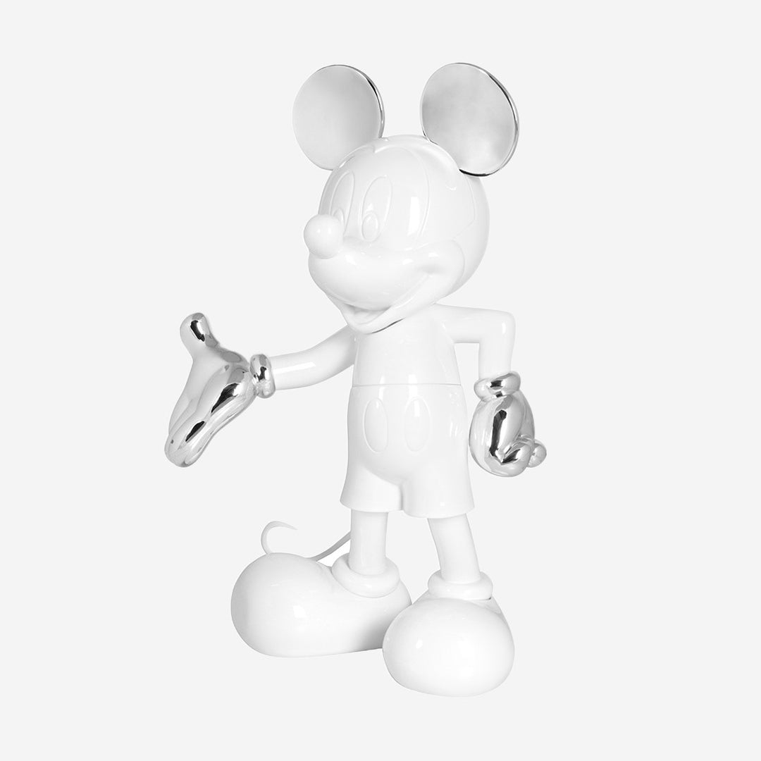 Mickey Welcome - Bicolore - White & Silver Large