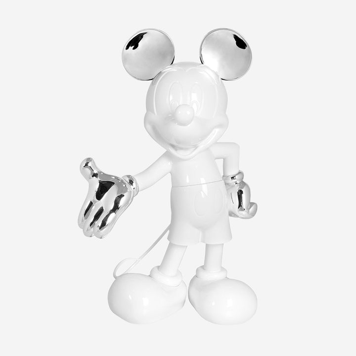 Mickey Welcome - Bicolore - White & Silver Large
