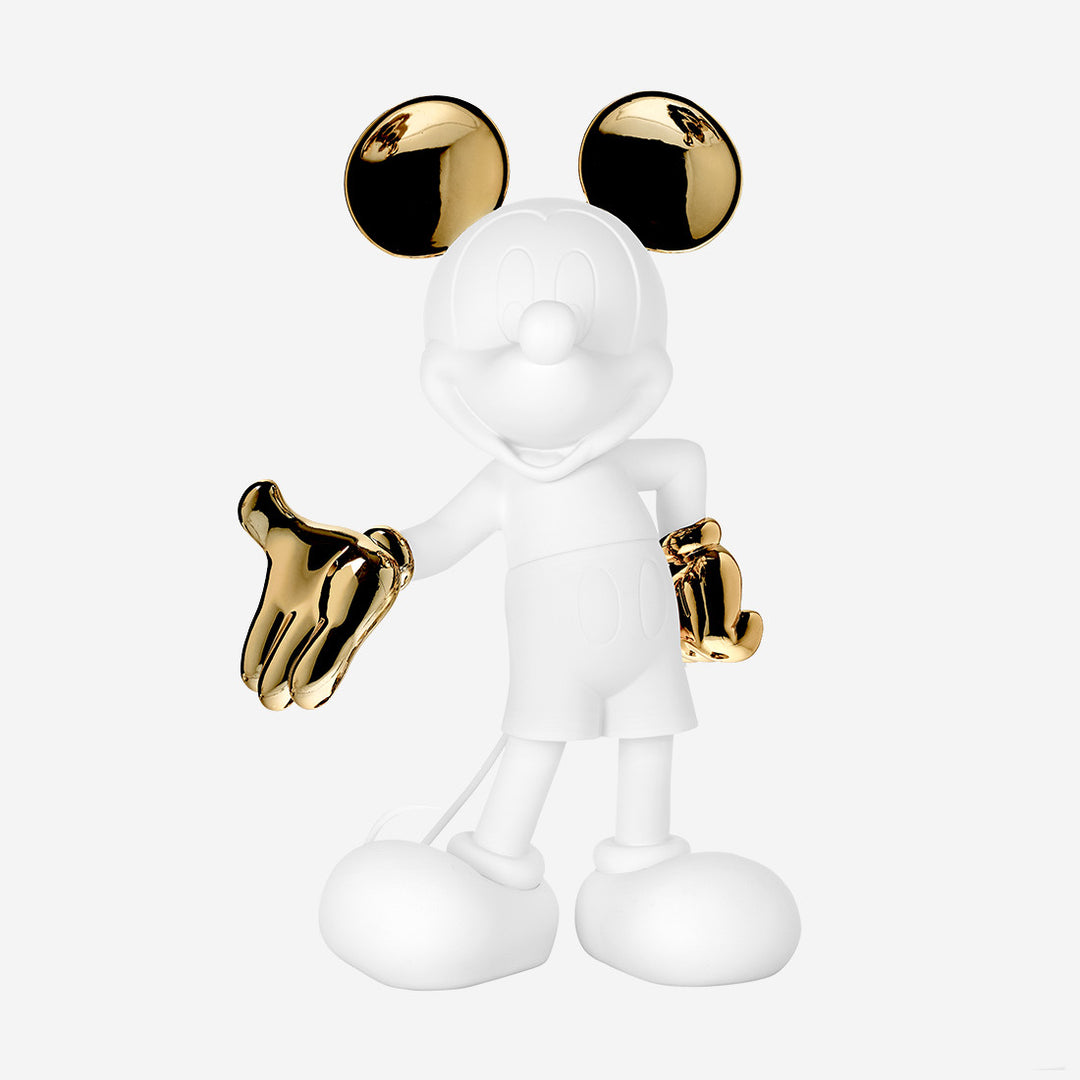 Mickey Welcome - Bicolore - White & Gold Large