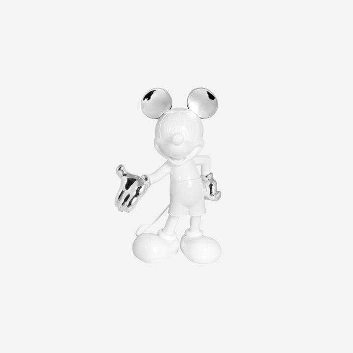 Mickey Welcome - Bicolore - White & Silver Small