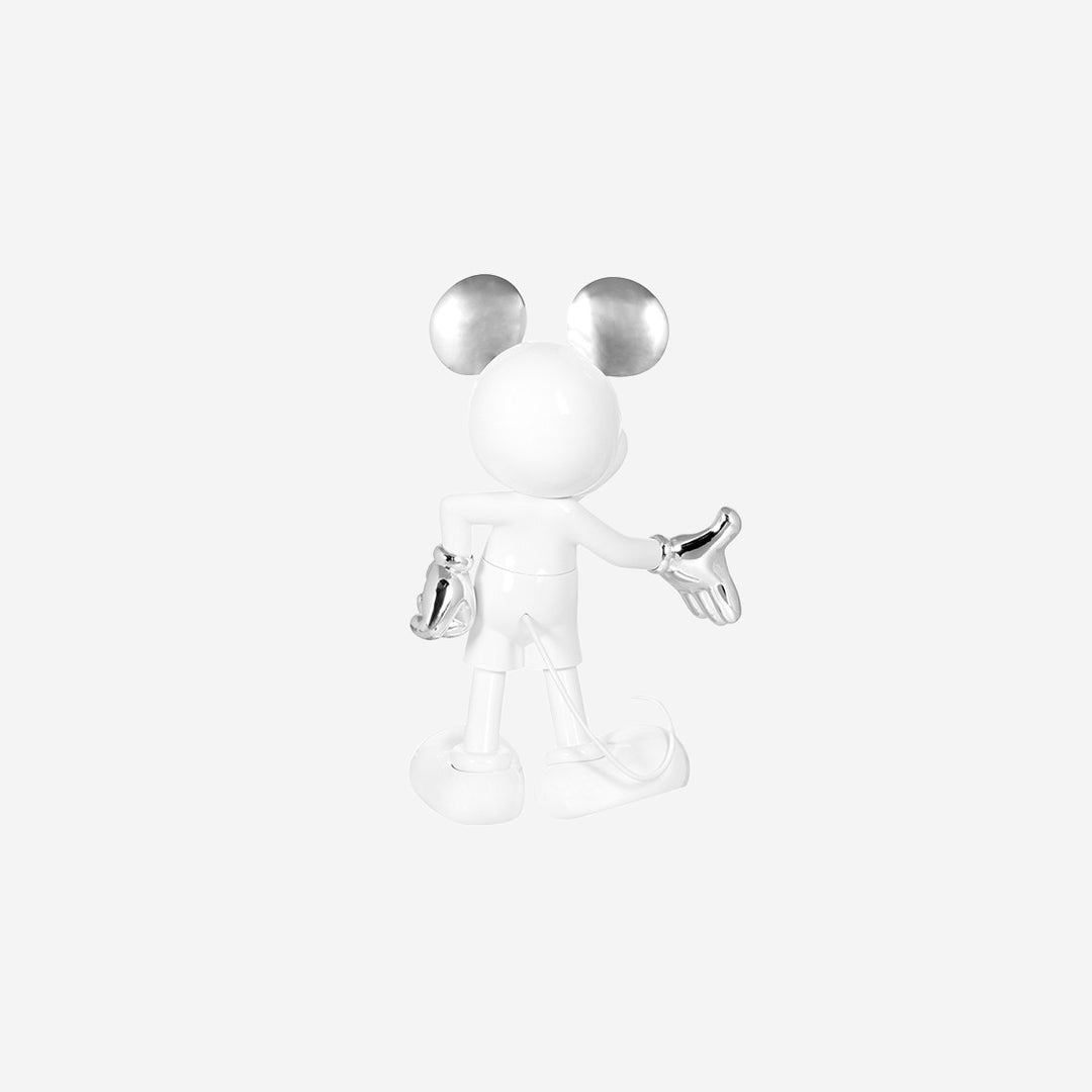 Mickey Welcome - Bicolore - White & Silver Small