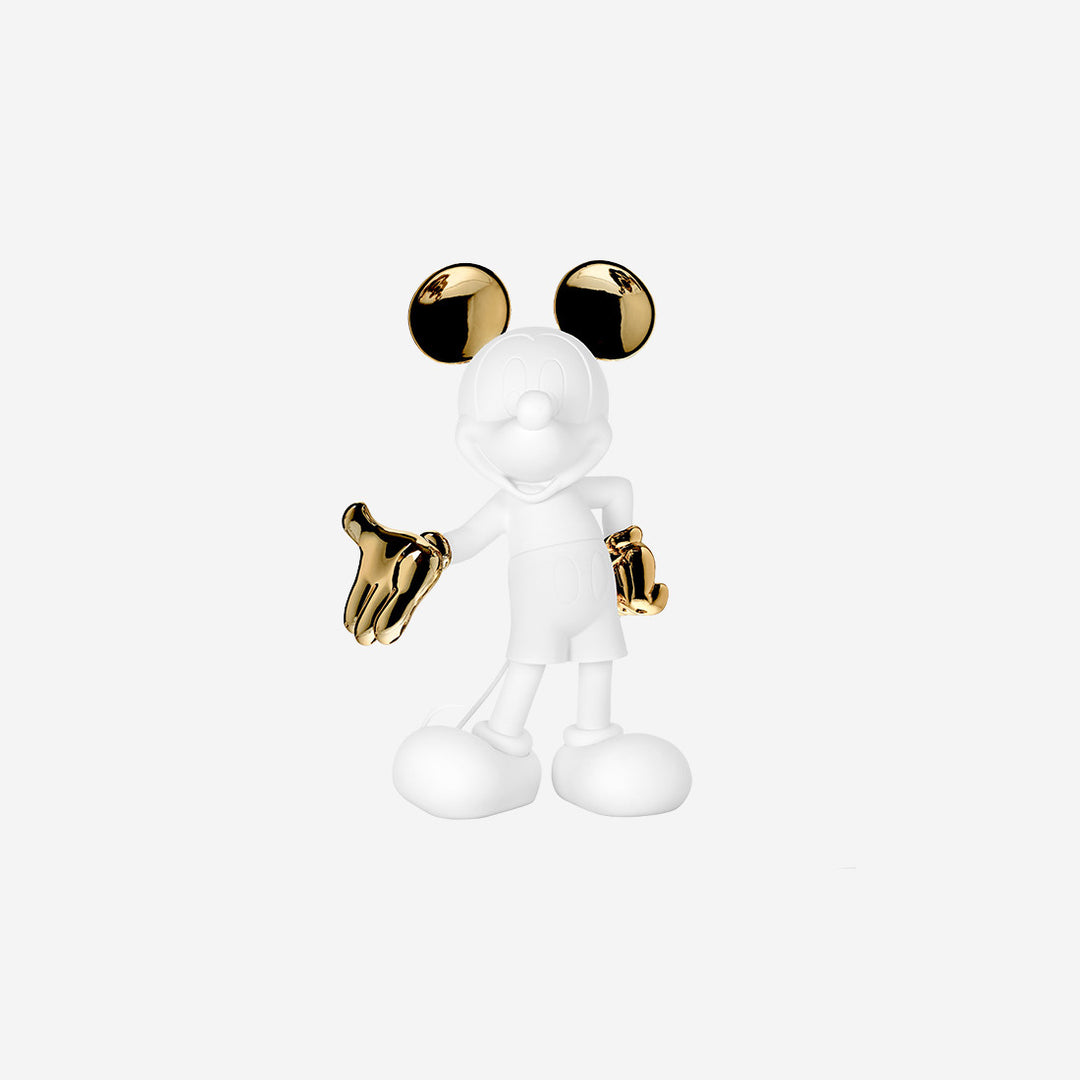 Mickey Welcome - Bicolore - White & Gold Small
