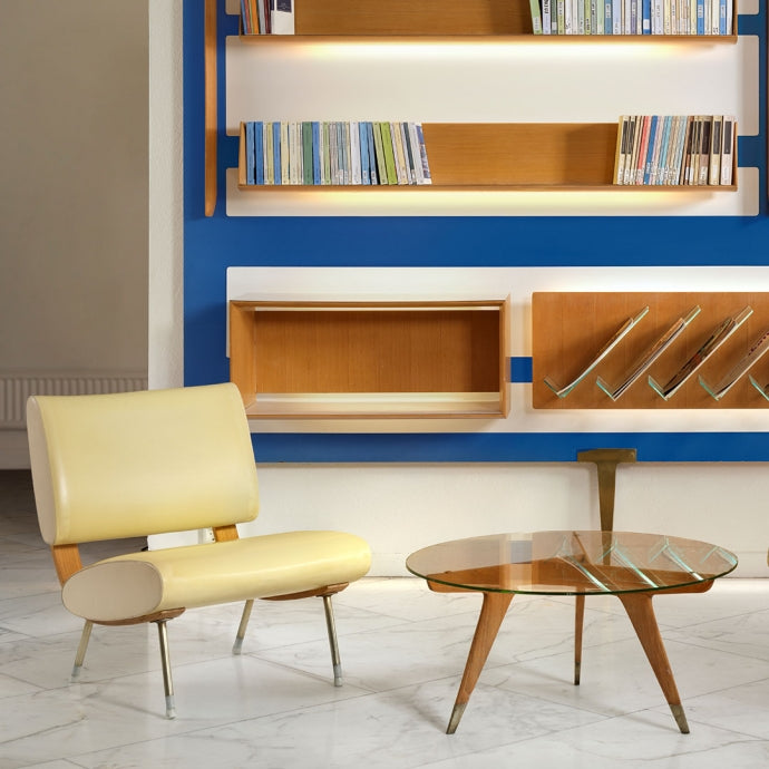 Armchair - Round D.154.5 - By Gio Ponti