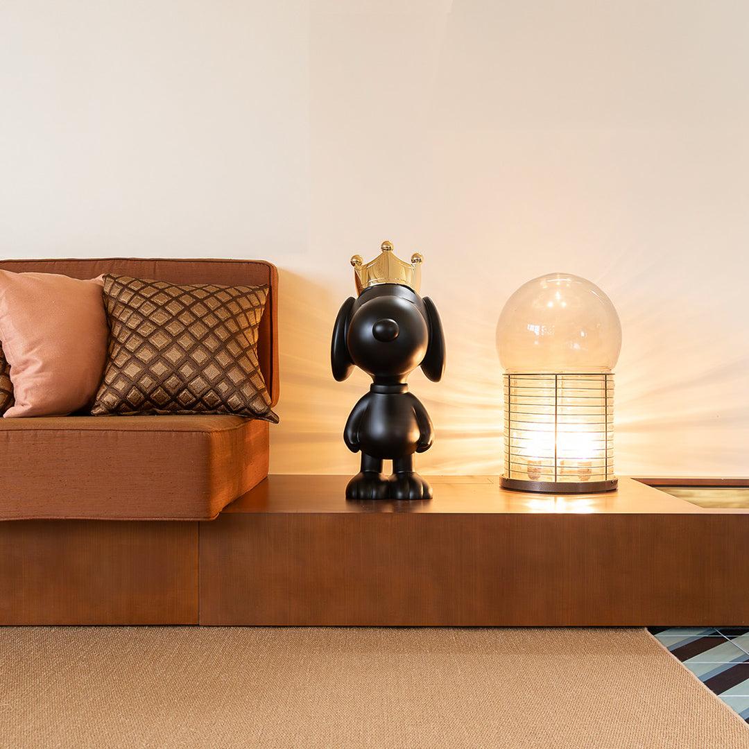 Snoopy - Crown Bicolor - Black & Gold Medium
