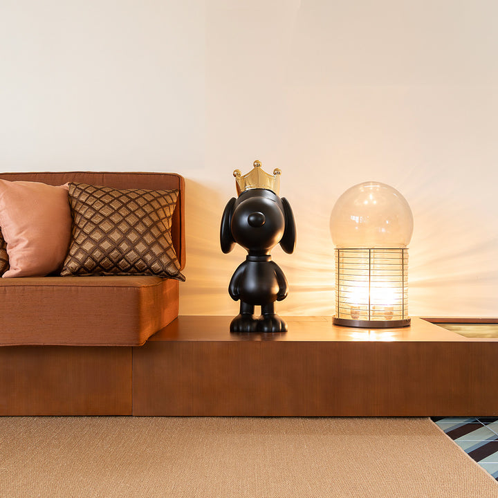 Snoopy - Crown Bicolor - Black & Gold Medium