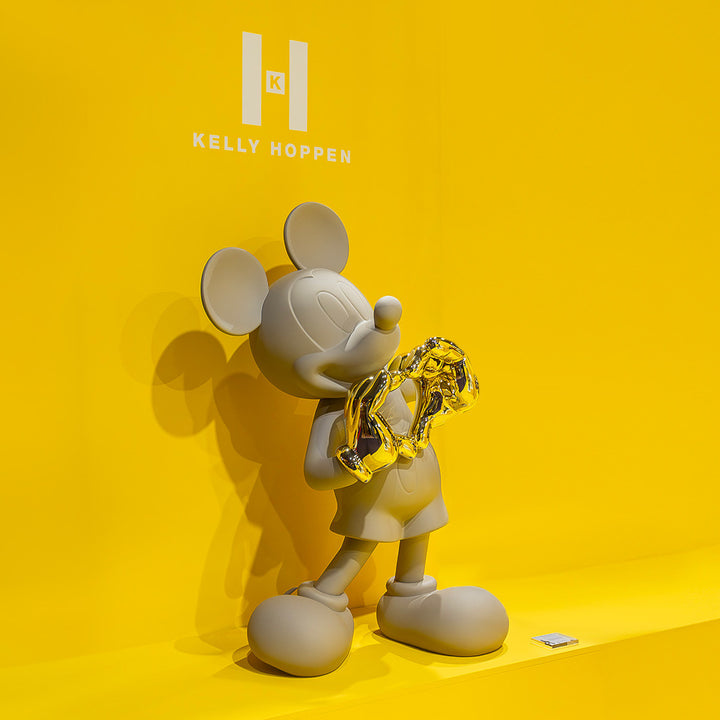 Mickey - With Love - Taupe & Gold Medium