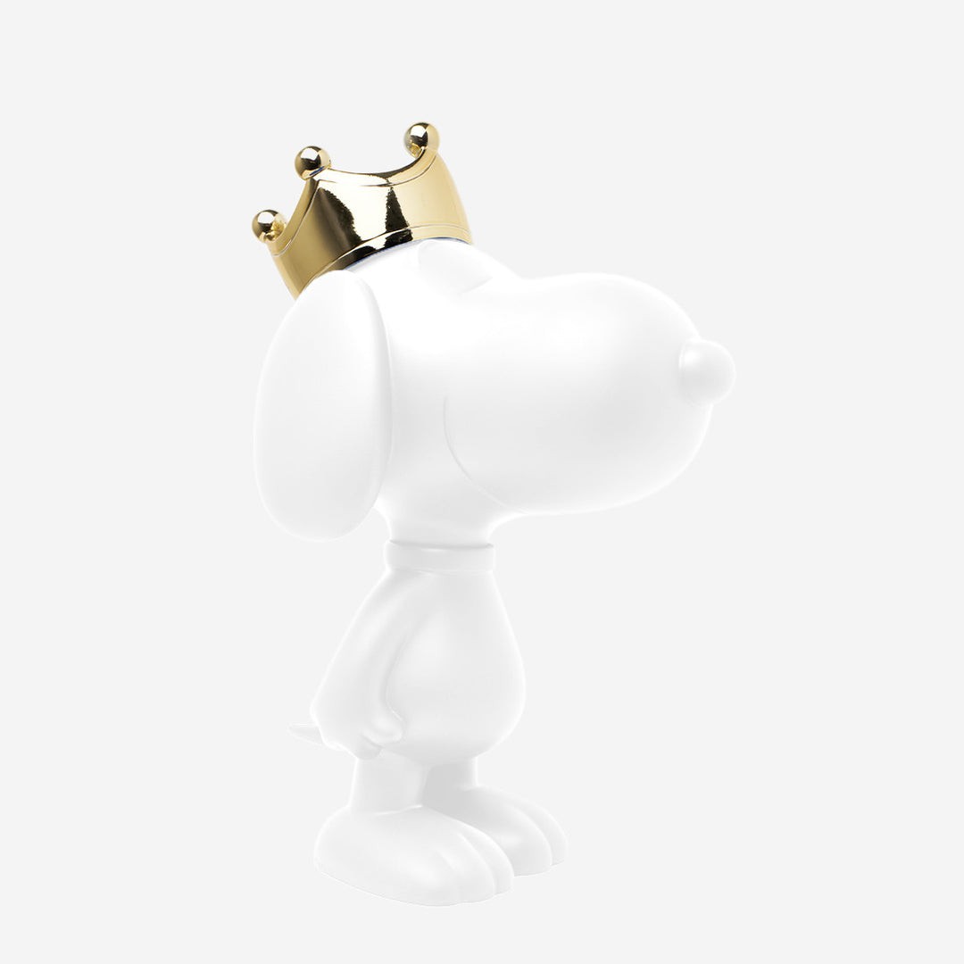 Snoopy - Crown Bicolor - White & Gold Small