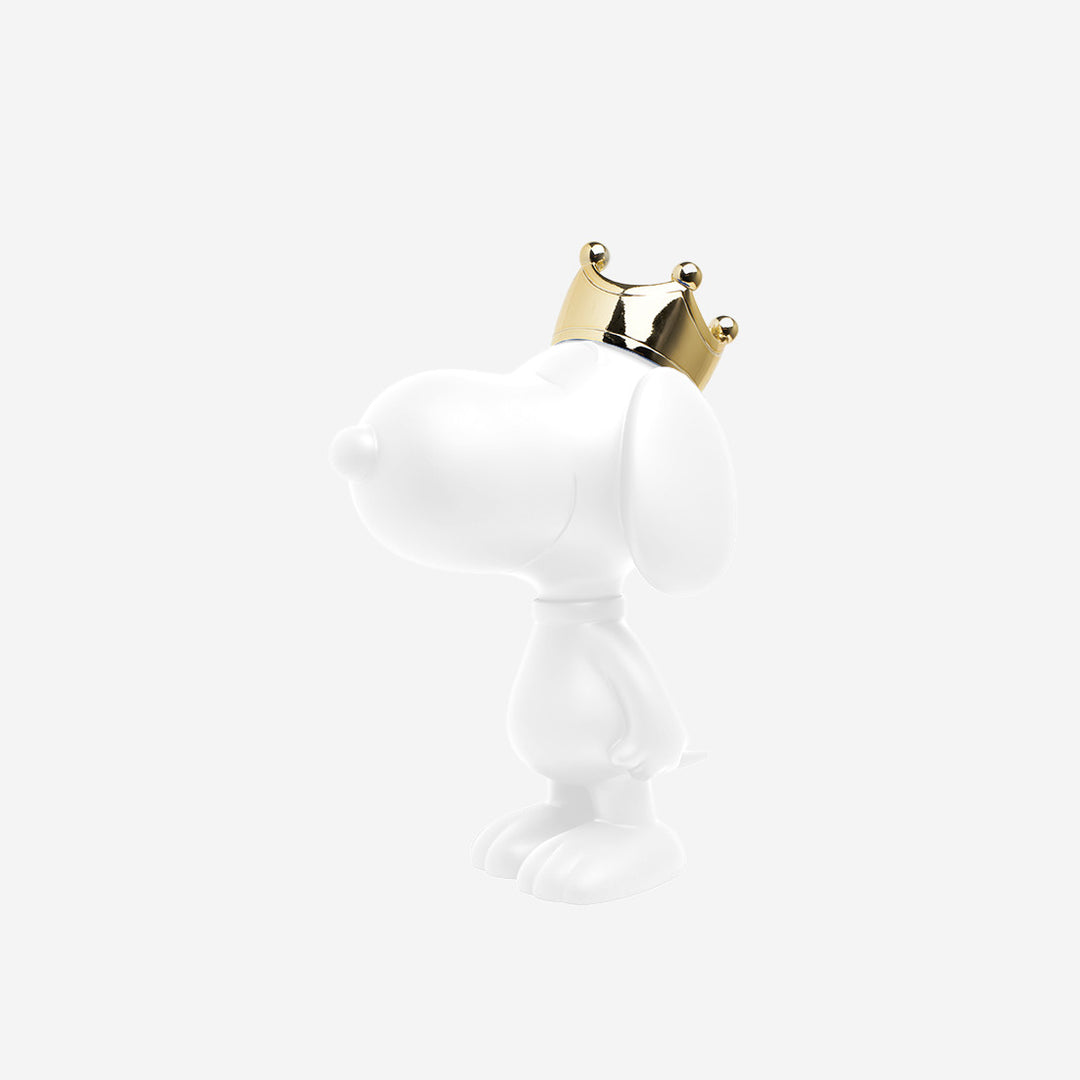 Snoopy - Crown Bicolor - White & Gold Medium