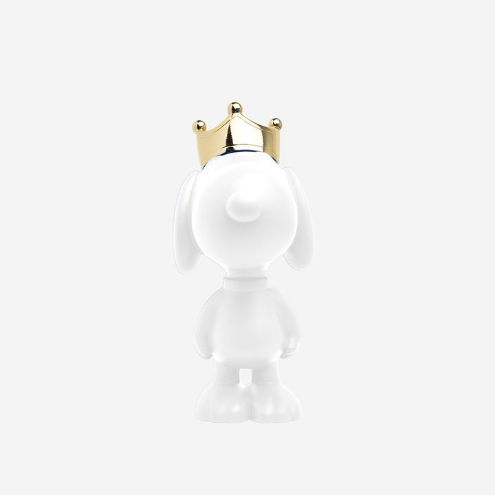 Snoopy - Crown Bicolor - White & Gold Medium