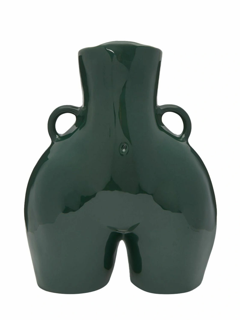 Love Handles - Vase - Shiny Green