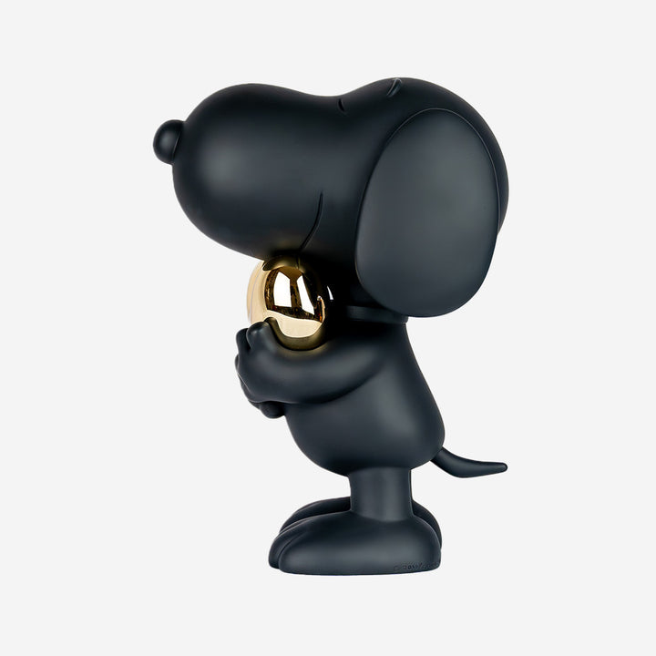 Snoopy Heart - Black & Gold Large
